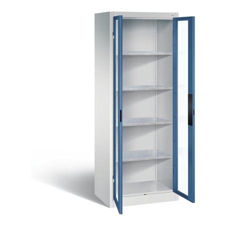 C+P Werkzeugschrank Acurado, H1950xB700xT500mm, Front Fernblau, Korpus Lichtgrau (8911-055)