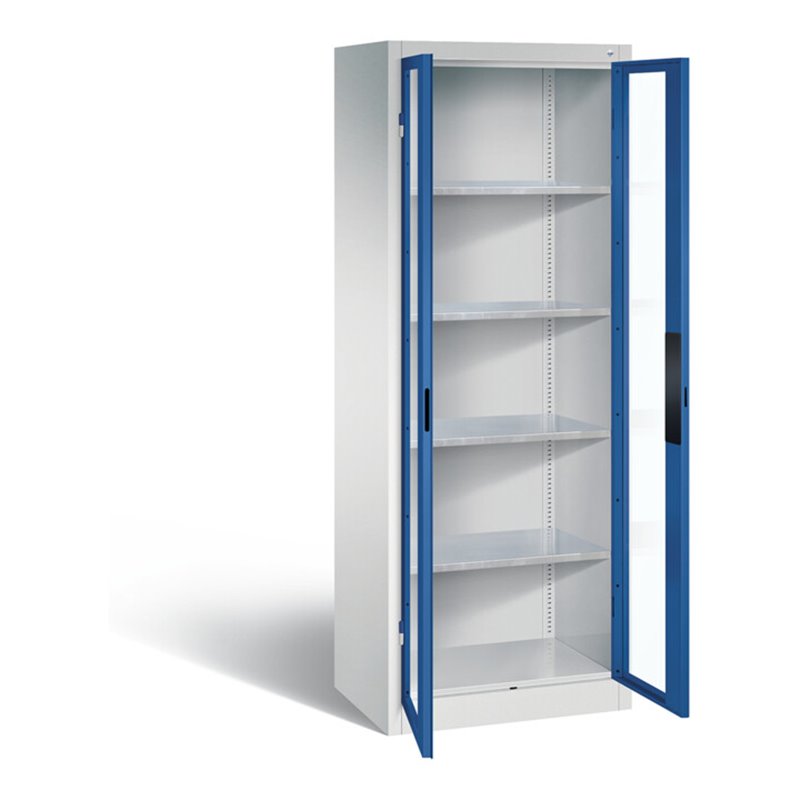 C+P Werkzeugschrank Acurado, H1950xB700xT500mm, Front Enzianblau, Korpus Lichtgrau (8911-055)