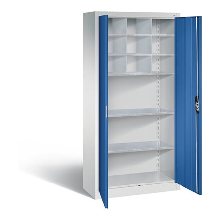 C+P Werkzeugschrank Acurado, H1950xB930xT400mm, Front Enzianblau, Korpus Lichtgrau (8920-314)