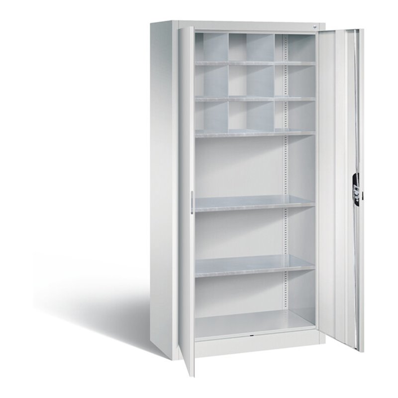 C+P Werkzeugschrank Acurado, H1950xB930xT400mm, Front Lichtgrau, Korpus Lichtgrau (8920-314)