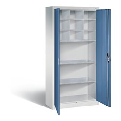 C+P Werkzeugschrank Acurado, H1950xB930xT400mm, Front Fernblau, Korpus Lichtgrau (8920-314)