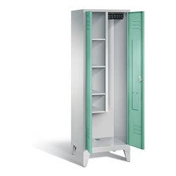 C+P Putzmittel-Spind Classic, H1850xB610xT500mm, Front Lichtgrün, Korpus Lichtgrau (8110-00)