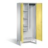C+P Garderobenschrank Classic, H1850xB810xT500mm, Front Schwefelgelb, Korpus Lichtgrau (8110-02)