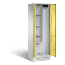 C+P Garderobenschrank Classic, H1800xB610xT500mm, Front Schwefelgelb, Korpus Lichtgrau (8120-00)