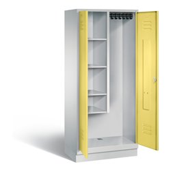C+P Garderobenschrank Classic, H1800xB810xT500mm, Front Schwefelgelb, Korpus Lichtgrau (8120-02)