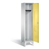 C+P Garderobenschrank Classic, H1850xB420xT500mm, Front Schwefelgelb, Korpus Lichtgrau (8010-12)