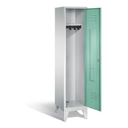 C+P Garderobenschrank Classic, H1850xB420xT500mm, Front Lichtgrün, Korpus Lichtgrau (8010-12)
