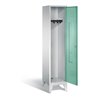 C+P Garderobenschrank Classic, H1850xB420xT500mm, Front Lichtgrün, Korpus Lichtgrau (8010-12)