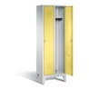 C+P Garderobenschrank Classic, H1850xB610xT500mm, Front Schwefelgelb, Korpus Lichtgrau (8010-20)