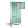C+P Garderobenschrank Classic, H1850xB810xT500mm, Front Lichtgrün, Korpus Lichtgrau (8010-223)
