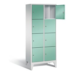 C+P Garderobenschrank Classic, H1850xB810xT500mm, Front Lichtgrün, Korpus Lichtgrau (8010-224)