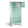 C+P Garderobenschrank Classic, H1850xB810xT500mm, Front Lichtgrün, Korpus Lichtgrau (8010-224)