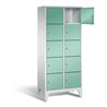 C+P Garderobenschrank Classic, H1850xB810xT500mm, Front Lichtgrün, Korpus Lichtgrau (8010-225)