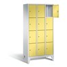 C+P Garderobenschrank Classic, H1850xB900xT500mm, Front Schwefelgelb, Korpus Lichtgrau (8010-304)