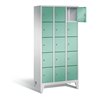 C+P Garderobenschrank Classic, H1850xB900xT500mm, Front Lichtgrün, Korpus Lichtgrau (8010-305)