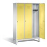C+P Garderobenschrank Classic, H1850xB1200xT500mm, Front Schwefelgelb, Korpus Lichtgrau (8010-32)