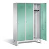 C+P Garderobenschrank Classic, H1850xB1200xT500mm, Front Lichtgrün, Korpus Lichtgrau (8010-32)