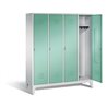 C+P Garderobenschrank Classic, H1850xB1590xT500mm, Front Lichtgrün, Korpus Lichtgrau (8010-42)