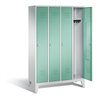 C+P Garderobenschrank Classic, H1850xB1190xT500mm, Front Lichtgrün, Korpus Lichtgrau (8010-40)