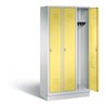 C+P Garderobenschrank Classic, H1800xB900xT500mm, Front Schwefelgelb, Korpus Lichtgrau (8020-30)