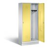 C+P Garderobenschrank Classic, H1800xB810xT500mm, Front Schwefelgelb, Korpus Lichtgrau (8020-22)