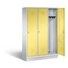C+P Garderobenschrank Classic, H1800xB1200xT500mm, Front Schwefelgelb, Korpus Lichtgrau (8020-32)