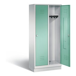 C+P Garderobenschrank Classic, H1800xB810xT500mm, Front Lichtgrün, Korpus Lichtgrau (8020-22)