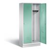 C+P Garderobenschrank Classic, H1800xB810xT500mm, Front Lichtgrün, Korpus Lichtgrau (8020-22)