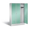 C+P Garderobenschrank Classic, H1800xB1200xT500mm, Front Lichtgrün, Korpus Lichtgrau (8020-32)