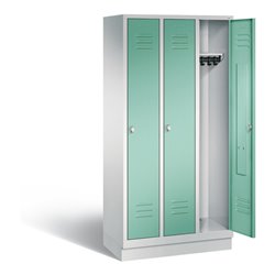 C+P Garderobenschrank Classic, H1800xB900xT500mm, Front Lichtgrün, Korpus Lichtgrau (8020-30)