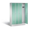 C+P Garderobenschrank Classic, H1800xB1190xT500mm, Front Lichtgrün, Korpus Lichtgrau (8020-40)