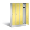 C+P Garderobenschrank Classic, H1800xB1190xT500mm, Front Schwefelgelb, Korpus Lichtgrau (8020-40)
