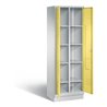 C+P Wäsche-Spind Classic, H1800xB610xT500mm, Front Schwefelgelb, Korpus Lichtgrau (8022-20B)