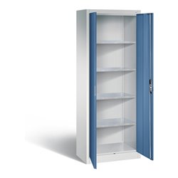 C+P Werkzeugschrank Acurado, H1950xB700xT400mm, Front Fernblau, Korpus Lichtgrau (8910-00)