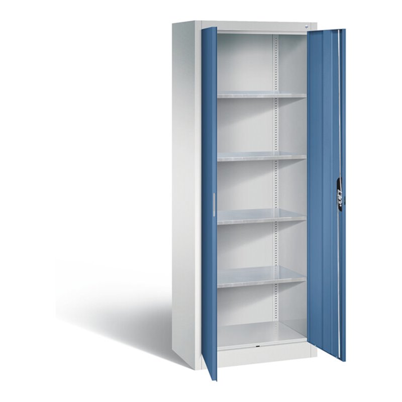 C+P Werkzeugschrank Acurado, H1950xB700xT400mm, Front Fernblau, Korpus Lichtgrau (8910-00)