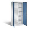 C+P Werkzeugschrank Acurado, H1950xB930xT500mm, Front Fernblau, Korpus Lichtgrau (8921-301)