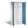 C+P Werkzeugschrank Acurado, H1950xB930xT500mm, Front Fernblau, Korpus Lichtgrau (8921-302)