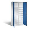 C+P Werkzeugschrank Acurado, H1950xB930xT500mm, Front Enzianblau, Korpus Lichtgrau (8921-302)