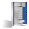 C+P Werkzeugschrank Acurado, H1950xB930xT500mm, Front Enzianblau, Korpus Lichtgrau (8921-302)
