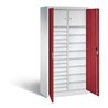 C+P Werkzeugschrank Acurado, H1950xB930xT500mm, Front Rubinrot, Korpus Lichtgrau (8921-302)