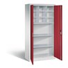 C+P Werkzeugschrank Acurado, H1950xB930xT500mm, Front Rubinrot, Korpus Lichtgrau (8921-314)