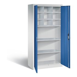 C+P Werkzeugschrank Acurado, H1950xB930xT500mm, Front Enzianblau, Korpus Lichtgrau (8921-314)