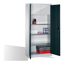 C+P Werkzeugschrank Acurado, H1950xB930xT500mm, Front Anthrazitgrau, Korpus Lichtgrau (8921-313)