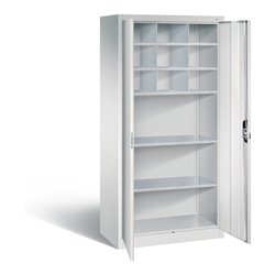 C+P Werkzeugschrank Acurado, H1950xB930xT500mm, Front Lichtgrau, Korpus Lichtgrau (8921-314)