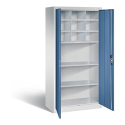 C+P Werkzeugschrank Acurado, H1950xB930xT500mm, Front Fernblau, Korpus Lichtgrau (8921-314)