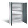 C+P Werkzeugschrank Acurado, H1950xB1200xT400mm, Front Anthrazitgrau, Korpus Lichtgrau (8930-5030)