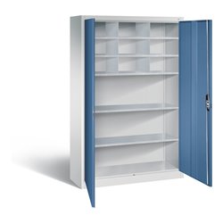 C+P Werkzeugschrank Acurado, H1950xB1200xT400mm, Front Fernblau, Korpus Lichtgrau (8930-314)