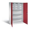 C+P Werkzeugschrank Acurado, H1950xB1200xT500mm, Front Rubinrot, Korpus Lichtgrau (8931-314)