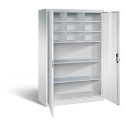 C+P Werkzeugschrank Acurado, H1950xB1200xT500mm, Front Lichtgrau, Korpus Lichtgrau (8931-314)
