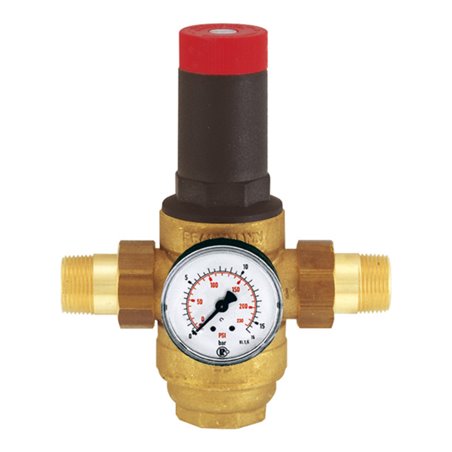 Riegler Druckregler für Trinkwasser, DVGW nicht notw., R 1 1/2, 1,5-12 bar